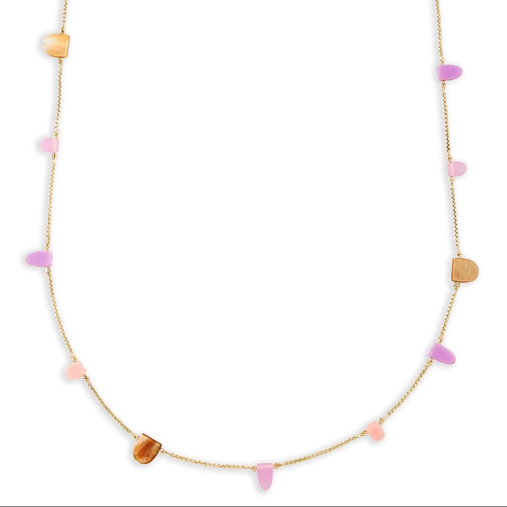 Kendra Scott Leola Long Necklace in Blush Mix